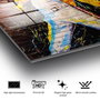Wallity UV-616 Cuadro decorativo de cristal templado Multicolor 50 x 70 cm